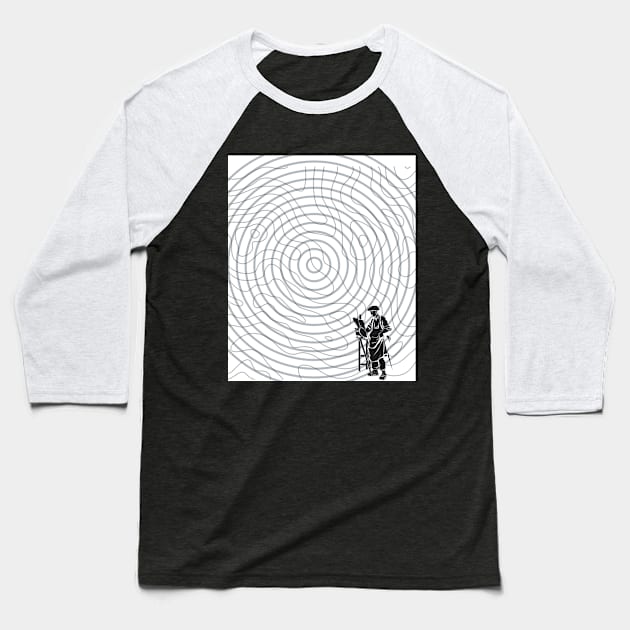 The Painter - Minimalism Baseball T-Shirt by AnimeVision